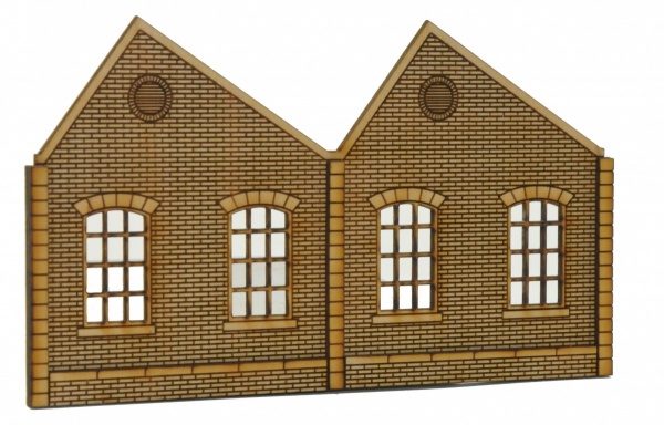 TT-NL005 Ultra Low Relief Single Storey Northlight Factory Left Hand Peak TT:120 Gauge Kit